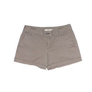 Ann Taylor Loft chino shorts 100% cotton in taupe, size 2
